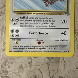 Pokemon FEAROW 36/64 Jungle Card - ITALIAN -Never Played - NM/M - Image 2