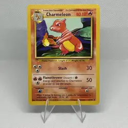 Charmeleon Pokemon Card Shadowless 24/102 Vintage Base Set 1999 Classic Gem Mint - Image 1