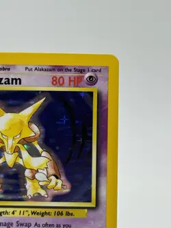 1999 Pokemon TCG Alakazam Base Set Holo Unlimited Rare Card 1/102 LP/MP (A1) - Image 4