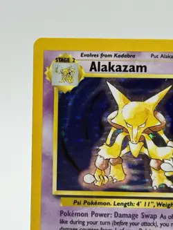 1999 Pokemon TCG Alakazam Base Set Holo Unlimited Rare Card 1/102 LP/MP (A1) - Image 5