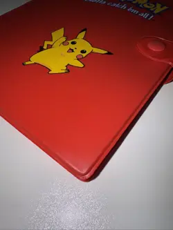 Vintage 1999 Pikachu Official Pokemon TCG Card Binder Book Red 4 Pocket 120 Slot - Image 5