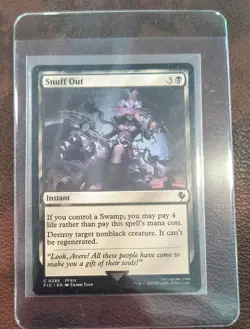 Snuff Out MTG, Final Fantasy Commander, Magic the Gathering 0285 FFXIV FREE SHIP - Image 1