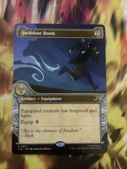 MTG Swiftfoot Boots #0317 Showcase Promo Avatar: The Last Airbender: Non Foil - Image 1