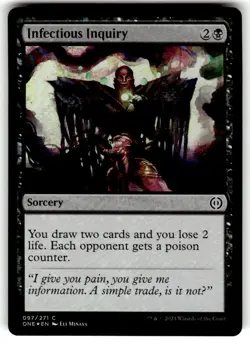 Infectious Inquiry Phyrexia: All Will Be One Regular FOIL MTG - Image 1