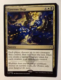 Covetous Elegy Ravnica: Clue Edition Magic Gathering MTG CLU - Image 1
