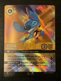 Stitch - Rock Star Lorcana Enchanted Set Champ Championship Foil Enchanted 30/P1 - Image 1