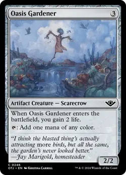 MTG (x4) Oasis Gardener (x4) Playset (OTJ C#246) NM/LP - Image 1