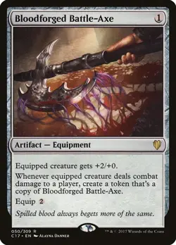 MTG Bloodforged Battle-Axe - 50 / English / Moderately Played - Image 1