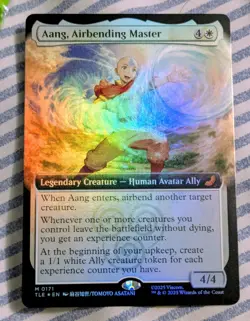 Aang, Airbending Master Foil Extended Art Avatar: The Last Airbender NM MTG - Image 1