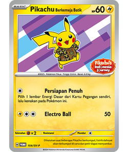 Pikachu Berkemeja Batik Promo - Pokemon Indonesia Journey Exclusive - SEALED - Image 3