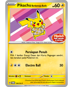 Pikachu Berkemeja Batik Promo - Pokemon Indonesia Journey Exclusive - SEALED - Image 5