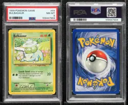 Bulbasaur Pokemon Base Set PSA 8 1999 - Image 3