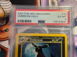 2001 Pokemon ~ Neo Discovery ~ Umbreon-Holo #13 ~ PSA 6 EX-MT - Image 2