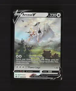 Arceus V SWSH204 Sword & Shield Full Art Black Star Promo Holo Pokemon Card NM - Image 1