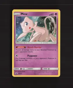 Mew SM215 Sun & Moon Black Star Promo Holo Pokemon Card NM - Image 1