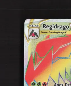 Regidrago VSTAR 201/195 Silver Tempest Full Art Secret Rare Holo Pokemon Card MP - Image 3
