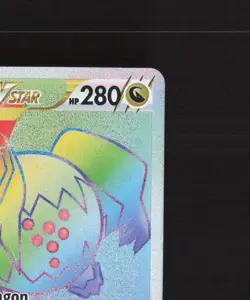 Regidrago VSTAR 201/195 Silver Tempest Full Art Secret Rare Holo Pokemon Card MP - Image 4