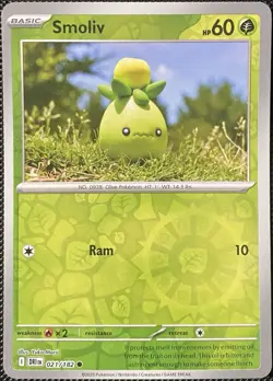 Smoliv 021/182 Sv10: Destined Rivals Reverse Holo - Pokemon Card - Image 1