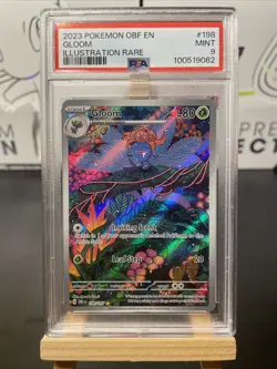 Pokemon Gloom SV03: Obsidian Flames 198/197 Illustration Rare Holo PSA 9 EN - Image 1