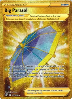 Pokemon TCG Big Parasol Darkness Ablaze 199/189 Holo Secret Rare NM - Image 1