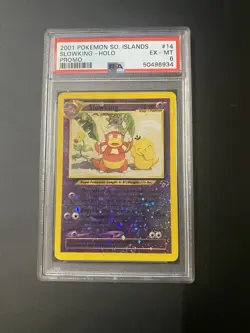 2001 Pokemon SO. Islands Slowking PSA 6 Holo Rare Swirl - Image 1