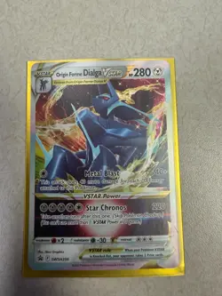 2019 Pokemon SWSH Black Star Origin Forme Dialga VSTAR SWSH256 NM - Image 1
