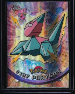 Porygon [Spectra] #137 Pokemon 2000 Topps Chrome - Image 1