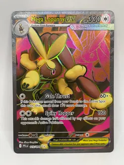 Mega Lopunny ex Ultra Rare Pokemon TCG Phantasmal Flames 115/094 - Image 1