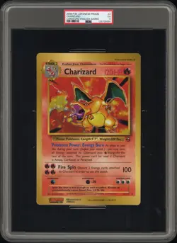 PSA 5 2000 POKEMON JAPANESE PROMO #4 CHARIZARD COROCORO ENGLISH JUMBO - Image 1