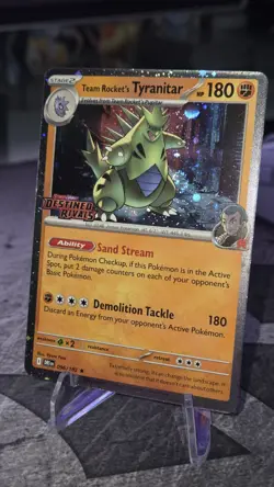 Pokemon Tyranitar Stamped Prerelease Promo 096/182 - 2 Swirls - Image 2
