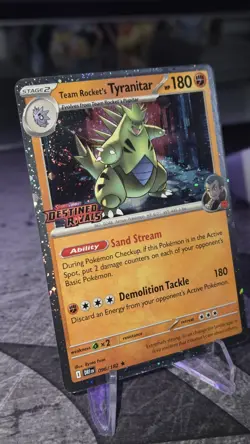 Pokemon Tyranitar Stamped Prerelease Promo 096/182 - 2 Swirls - Image 3
