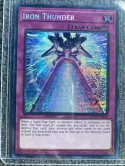 Iron Thunder MP25-EN058 Prismatic Secret Rare 1st Edition Yu-Gi-Oh - Image 1