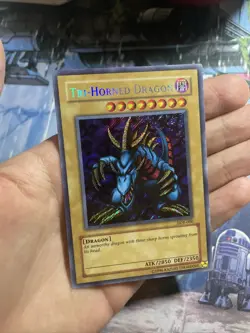 Tri-Horned Dragon - LOB-000 - Secret Rare - Unlimited 2002 • NM / MINT - Image 2