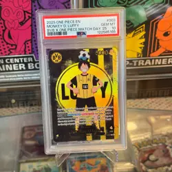 PSA 10 MONKEY D. LUFFY BVB X ONE PIECE MATCH DAY '25 ONE PIECE PROMOS 2025 003 - Image 1