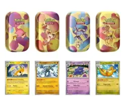 Pokemon 4 Mini Tins + 4 Promo Cards Bundle - 151 SAMS CLUB EXCLUSIVE ON-HAND NEW - Image 1
