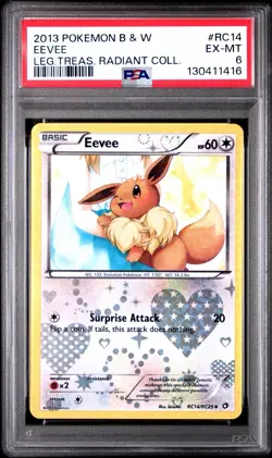 Eevee RC14/RC25 PSA 6 EX-MT Holo Legendary Treasures Pokemon Card 🔥🔥 - Image 1