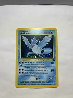 Pokemon TCG 1999 Fossil Articuno Holo Rare Card 2/62 - Image 1