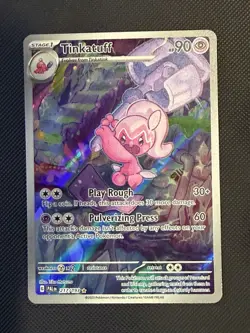 Pokemon TCG Tinkatuff Scarlet & Violet Paldea Evolved Holo Card 217/193 NM Cond - Image 1