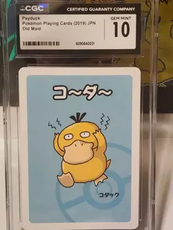 CGC 10 Gem Mint Psyduck Old Maid 2019 Japanese Pokemon Card - Image 1