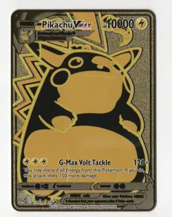Pikachu VMAX (Secret) TG29/TG30 ❗ CUSTOM GOLD METAL CARD❗ - Image 1