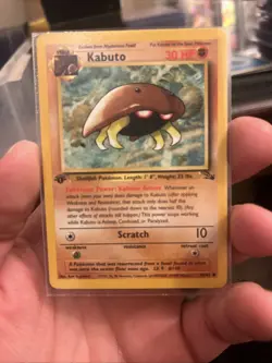 Pokemon Card Kabuto 1st Edition Fossil, Regular, 50/62, NM/LP Condition - Image 2