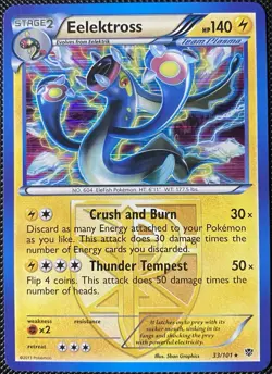Eelektross (Team Plasma) 33/101 Plasma Blast Holo - Pokemon Card - Image 1