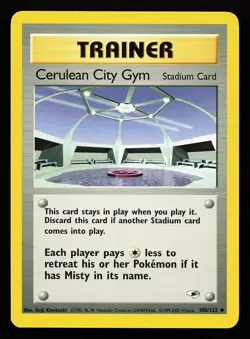 Cerulean City Gym 108/132 Uncommon Gym Heroes Pokemon Card - Image 1