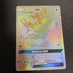 Kingdra GX - SM155 - Hyper Rare Pokemon Promo Sun & Moon Ultra Rare Card LP - Image 1