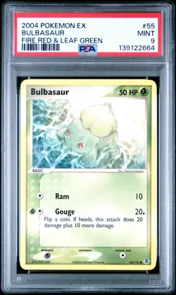 Bulbasaur 55/112 PSA 9 Mint Non-Holo Fire Red & Leaf Green Pokemon Card 🔥🔥 - Image 1