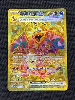 Pokemon TCG Charizard EX Obsidian Flames Holo Hyper Rare Card 228/197 - Image 1