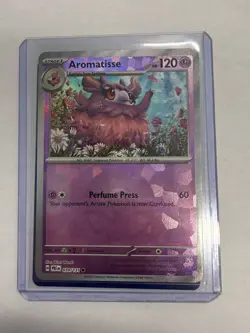 Pokemon Aromatisse 039/131 Sv: Prismatic Evolutions Poke Ball Holo TCG Card - Image 1