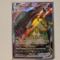 Pokemon Card MIMIKYU VMAX Ultra Rare 069/172 BRILLIANT STARS *MINT* Pack Fresh - Image 1