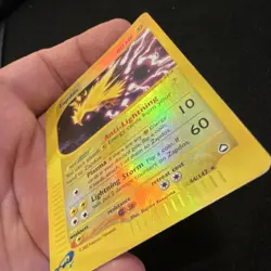 Pokemon Zapdos Aquapolis 044/147 Reverse Holo Rare 80 HP Basic Card TCG 2002 - Image 2