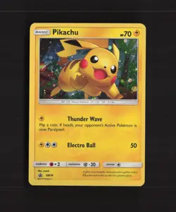 Pikachu SM76 Sun & Moon Black Star Promo Holo Pokemon Card LP+ - Image 1